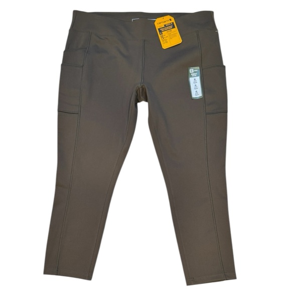 Carhartt Pants - CARHARTT Force Fitted Lightweight Ankle Length Leggings Pockets NWT XL 16/18